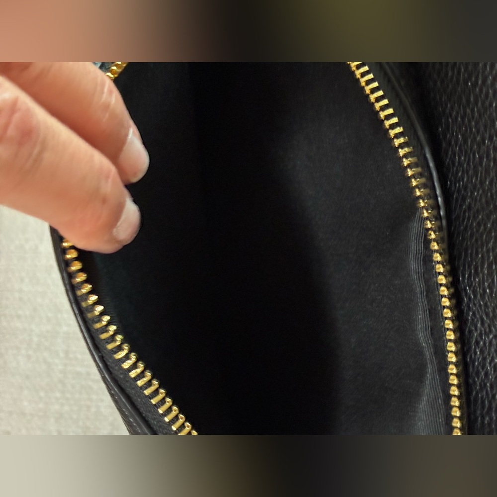 Coach EUC Black Leather Court Backpack with Gold Accents - Picture 16 of 16